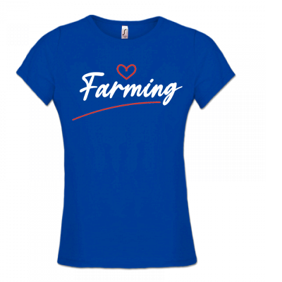 Damesshirt Royal Love farming hart