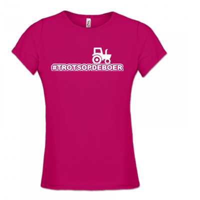 Damesshirt Roze #TROTSOPDEBOER