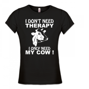 Dames T-shirt – I don’t need therapy