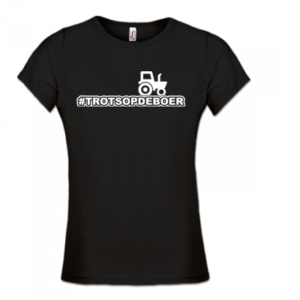 Dames T-shirt – #TrotsOpDeBoer