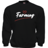 Heavy Sweater Zwart Love farming hart