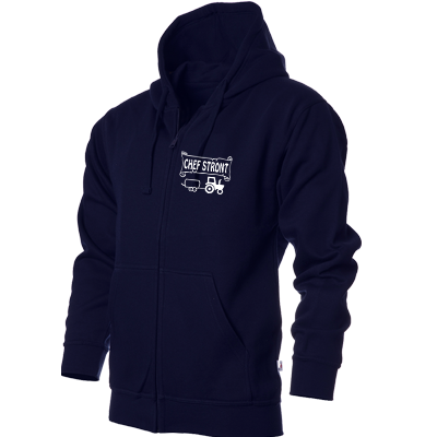 Hooded vest Navy Chef stront