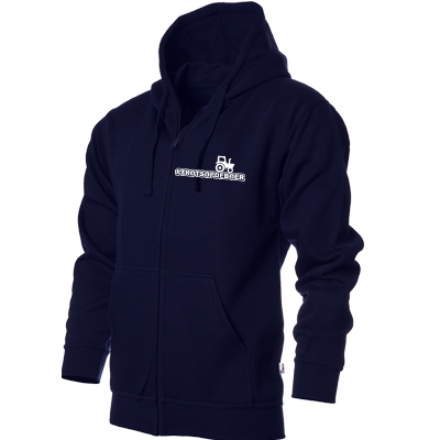 Hooded vest Navy #TROTSOPDEBOER