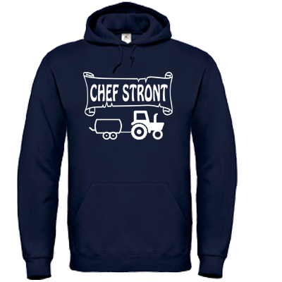 Hoodie Navy Chef stront