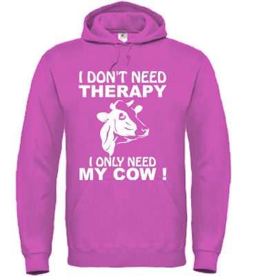 Hoodie Roze I don't need therapy
