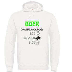 Hooded Sweater – Boer dagplanning