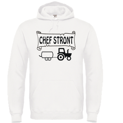 Hoodie Wit Chef stront