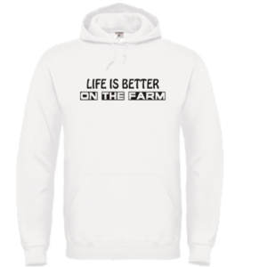 Hooded Sweater – Life is better on the farm