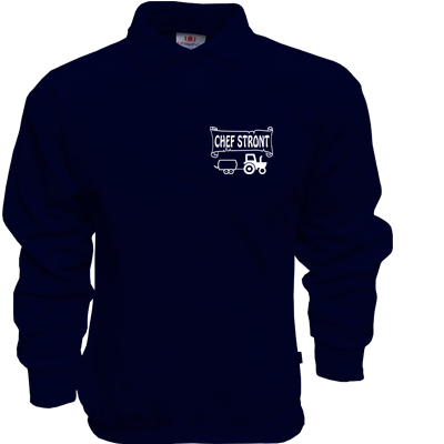 Polosweater Navy Chef stront