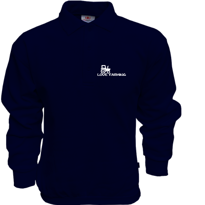 Polosweater Navy Love farming
