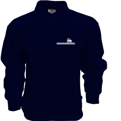 Polosweater Navy #TROTSOPDEBOER