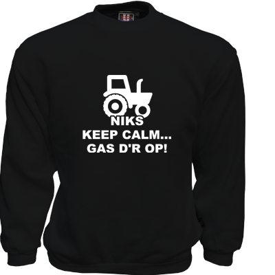 Sweater Zwart Niks keep calm