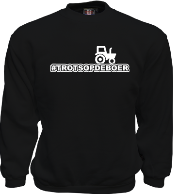 Sweater Zwart #TROTSOPDEBOER