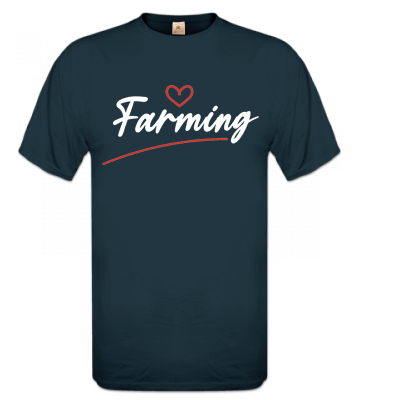 T-shirt Navy Love farming hart