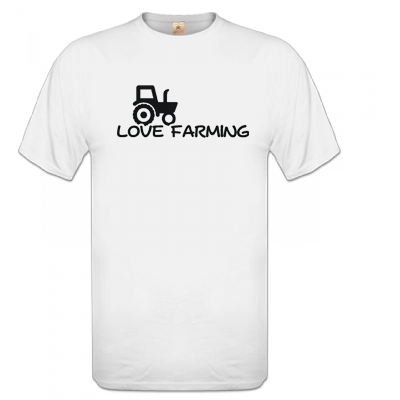 T-shirt Wit Love farming