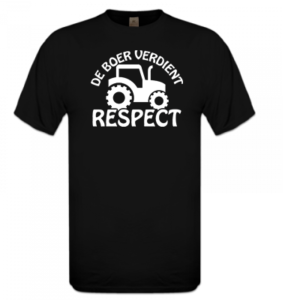 Unisex T-shirt – De boer verdient respect