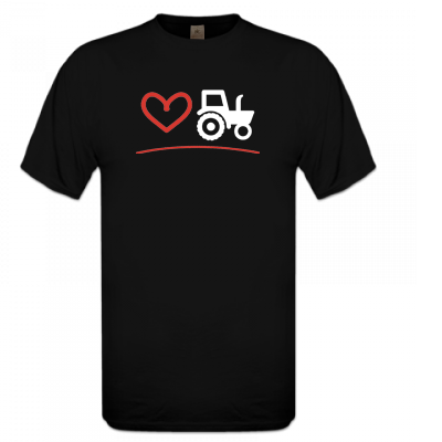 T-shirt Zwart Love trekkers