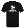T-shirt Zwart Niks keep calm, gas d'r op!